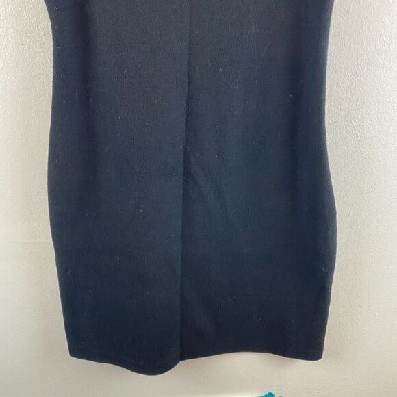 L'Agence Sleeveless Sweater Dress Black Dress Sz 3 Wool Cashmere Mesh Witchygoth - Picture 3 of 15
